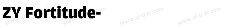 ZY Fortitude字体转换